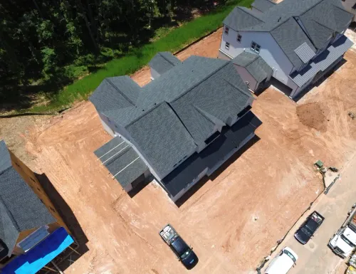 DOM Roofing & Restoration crew completing a quality roof installation in Suwanee, GA